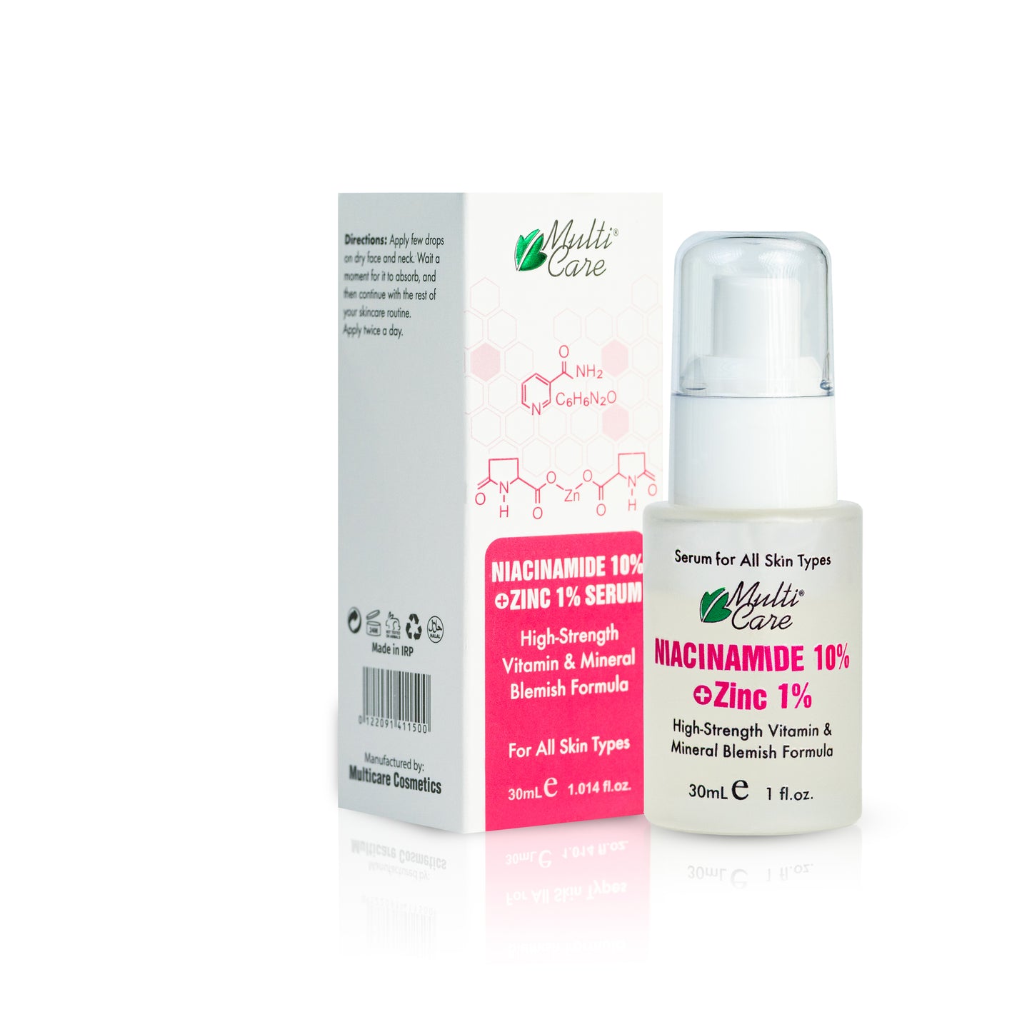 Multi Care Niacinamide 10% + Zinc 1% Serum - Multicarecos official