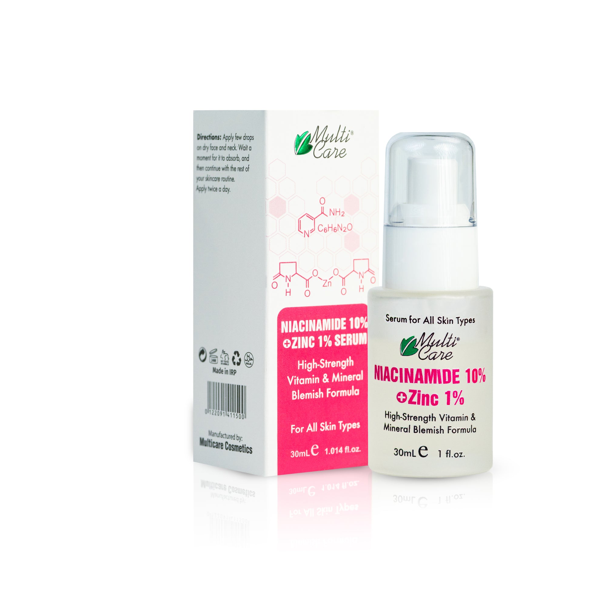Multi Care Niacinamide 10% + Zinc 1% Serum - Multicarecos official