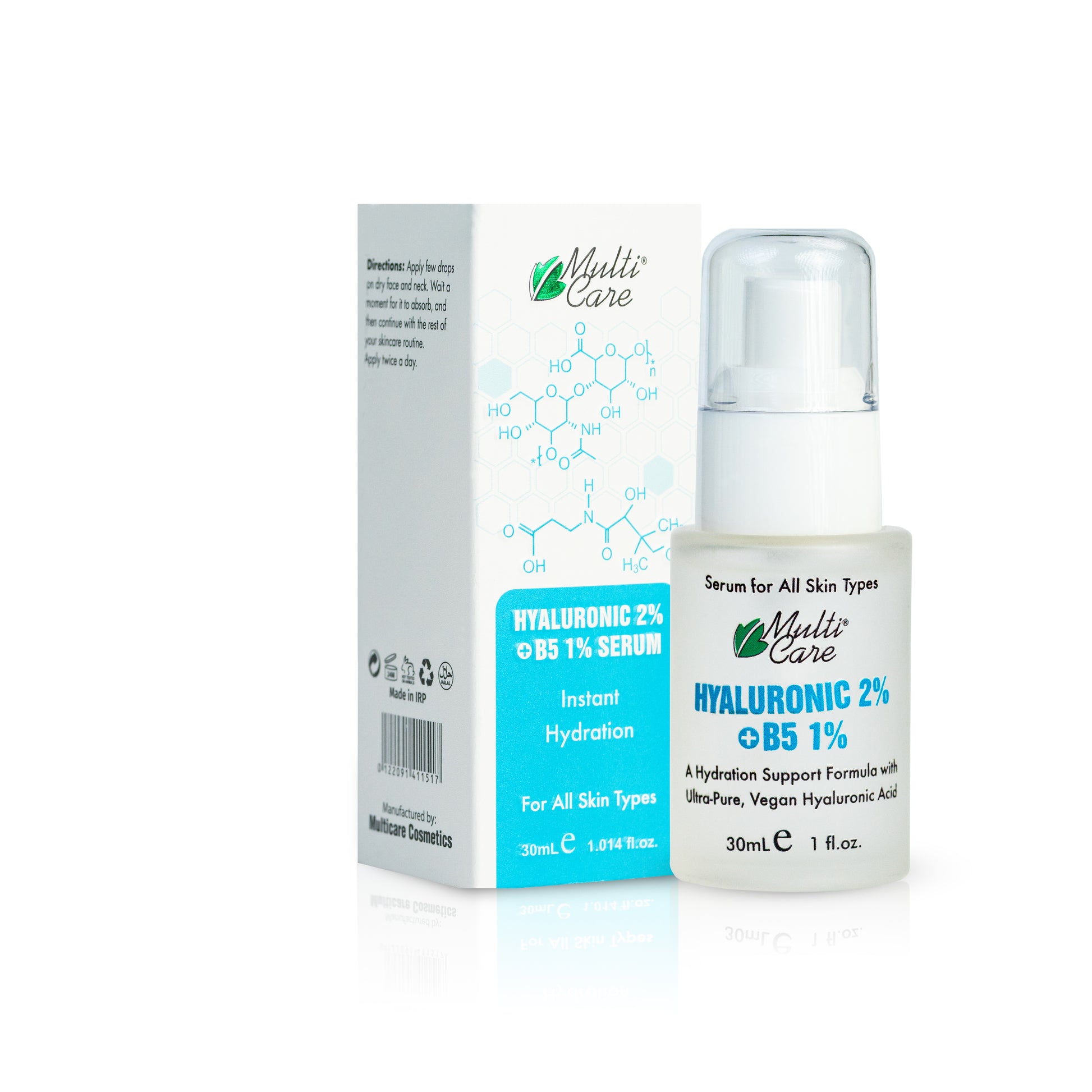 Multi Care Hyaluronic 2% + B5 1% Serum - Multicarecos official